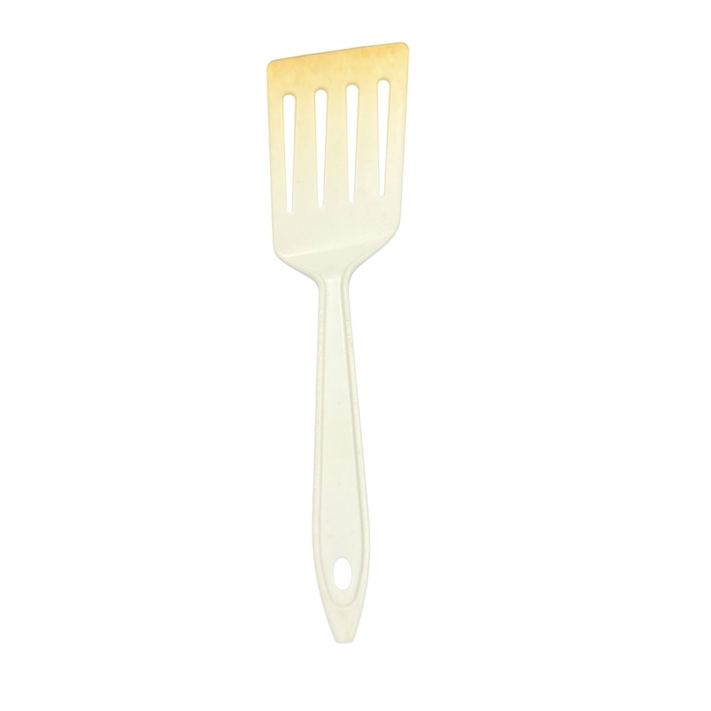 Vintage Hutzler Lopol Slotted Spatula Turner Off White Cream No 717 Made in USA